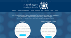 Desktop Screenshot of nehearingandspeech.org