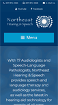 Mobile Screenshot of nehearingandspeech.org