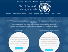 Tablet Screenshot of nehearingandspeech.org